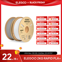 ELEGOO 1.75mm RAPID PLA Plus Filament 1KG, PLA+ FDM 3D Printer Filament for 30-600 mm/s High Speed Printing