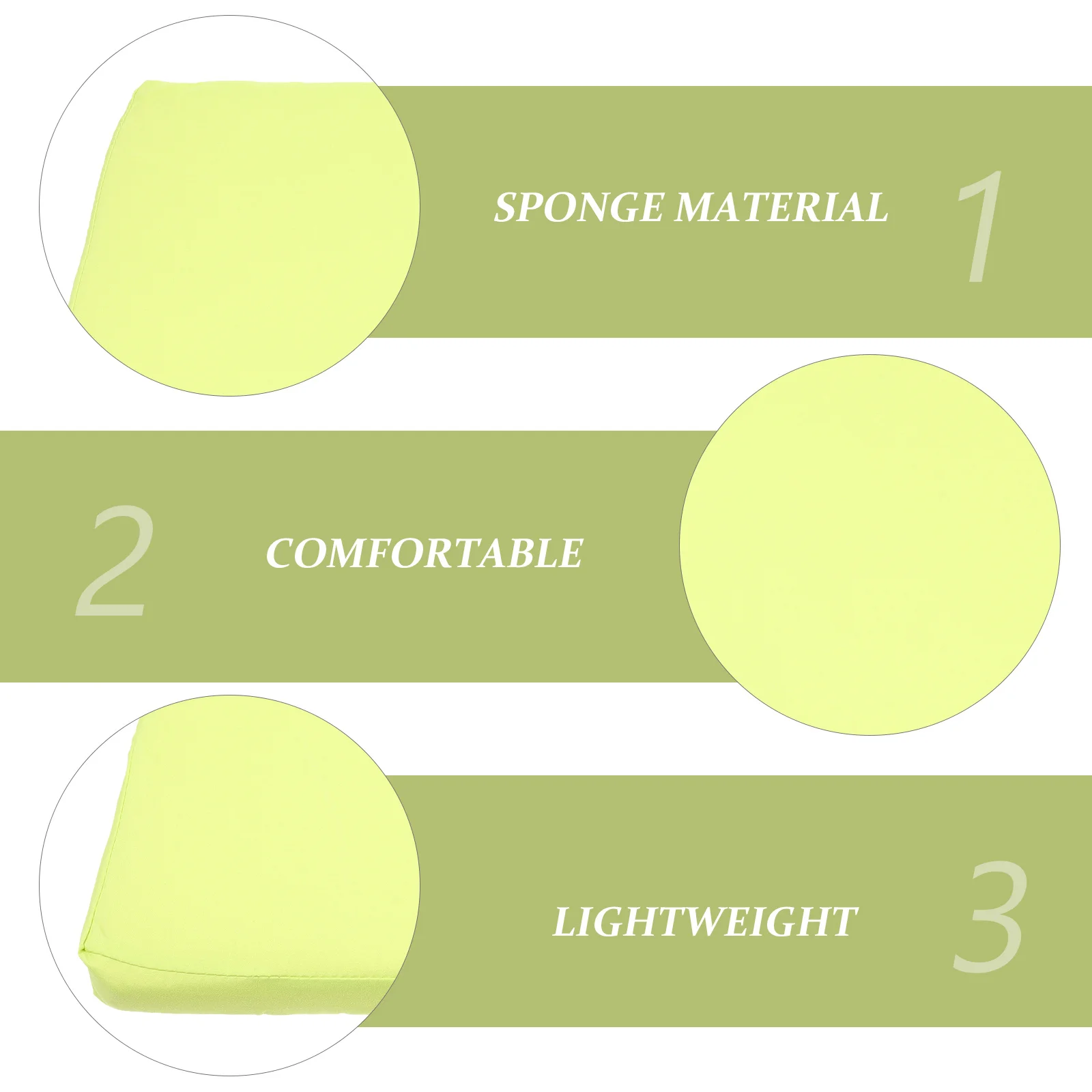 

Portable Seat Cushion with Waterproof Twill Material Lightweight Square Stool Cushion for Outdoor Indoor Comfortable Sitting