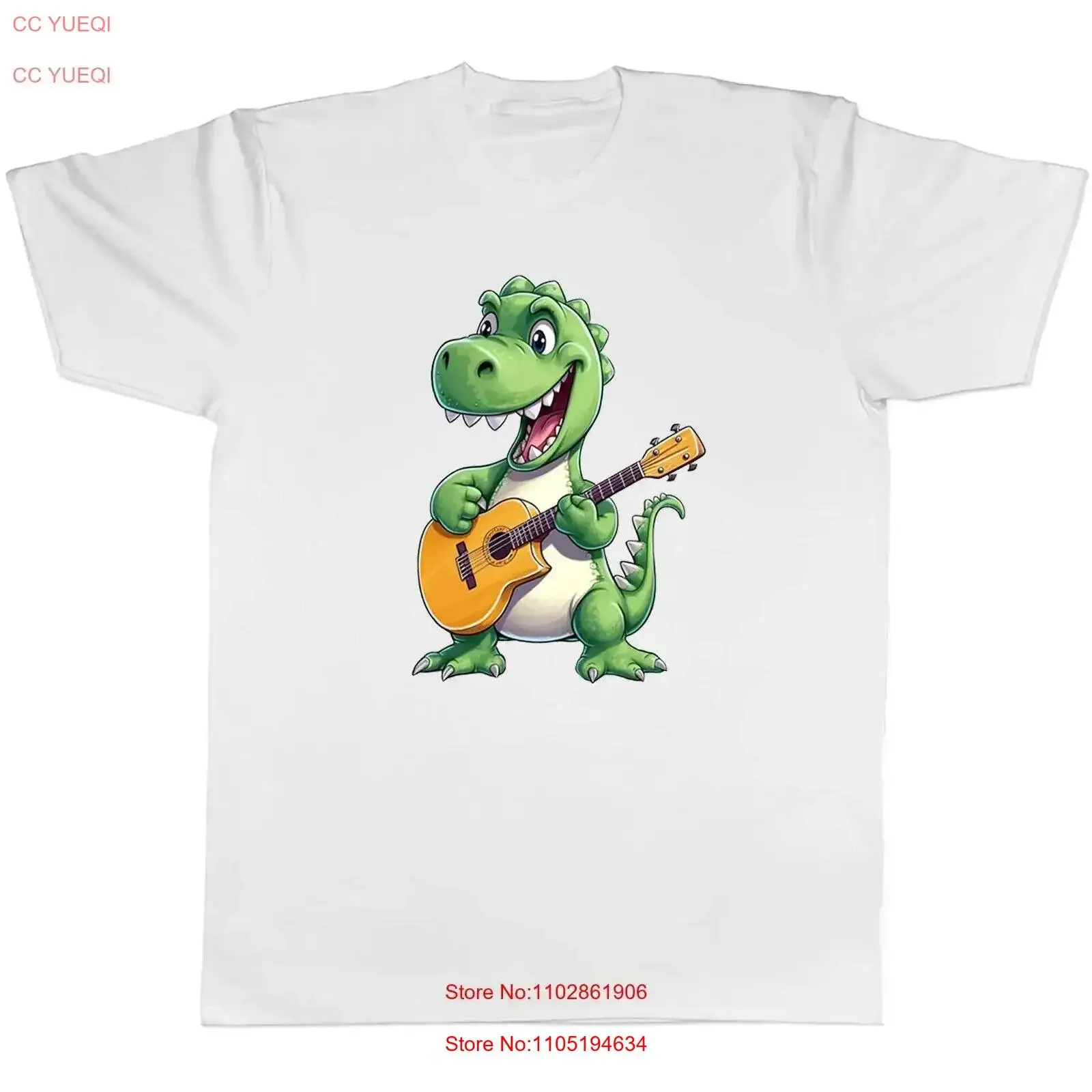 

Мужская рубашка с изображением динозавра T Rex, играющего на гитаре, винтажная стираная растянутая повседневная дизайнерская одежда, дышащая уличная одежда