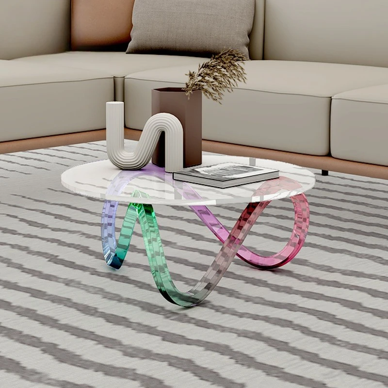 

Смола креативный прозрачный дизайнерский журнальный столик для гостиной скульптура декоративный стол отель художественная установка