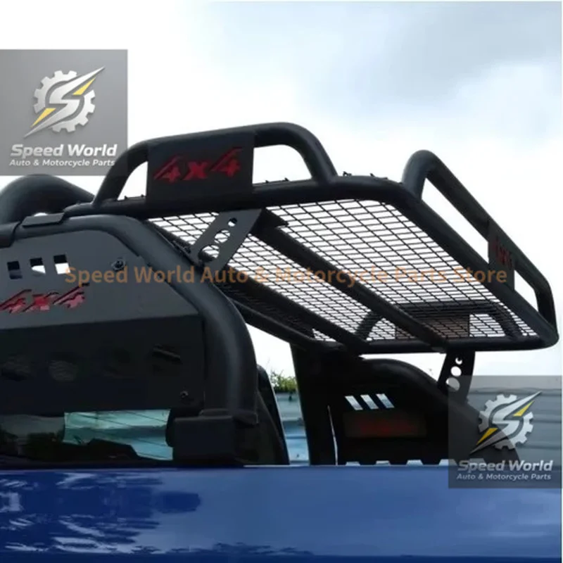 Long Pickup Truck Black -Roll Frame Wholesale Stainless Steel Anti-Tip High-Strength Gantry For Hilux NP300 Vigo