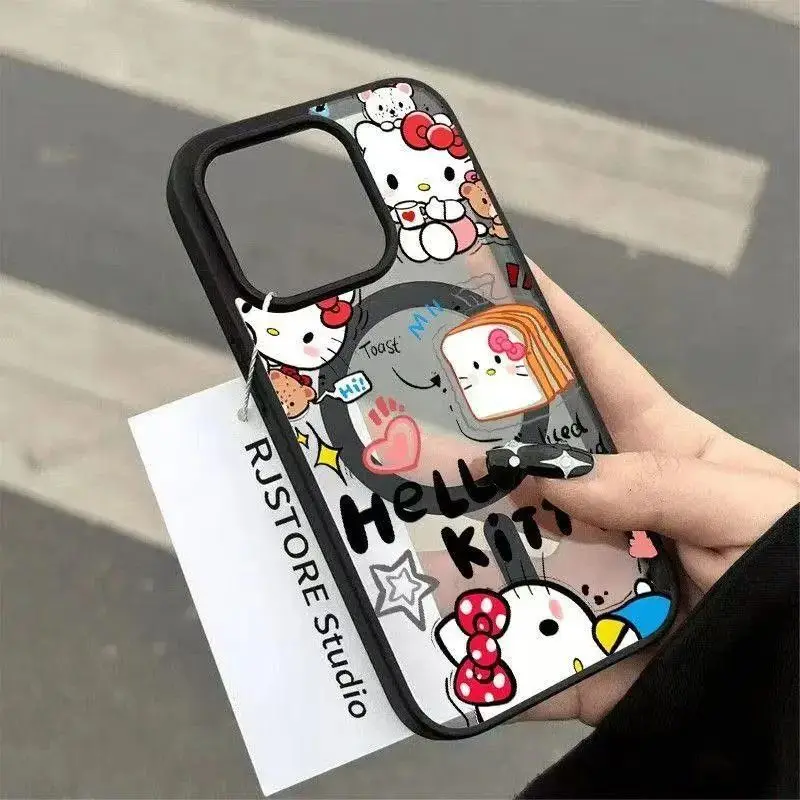 Creative Creative mobile phone case protective cover for iPhone 17 16 15 14 13 Pro Max cute cartoon cat pattern magnetic soft shell gift - Aliexpress Deal