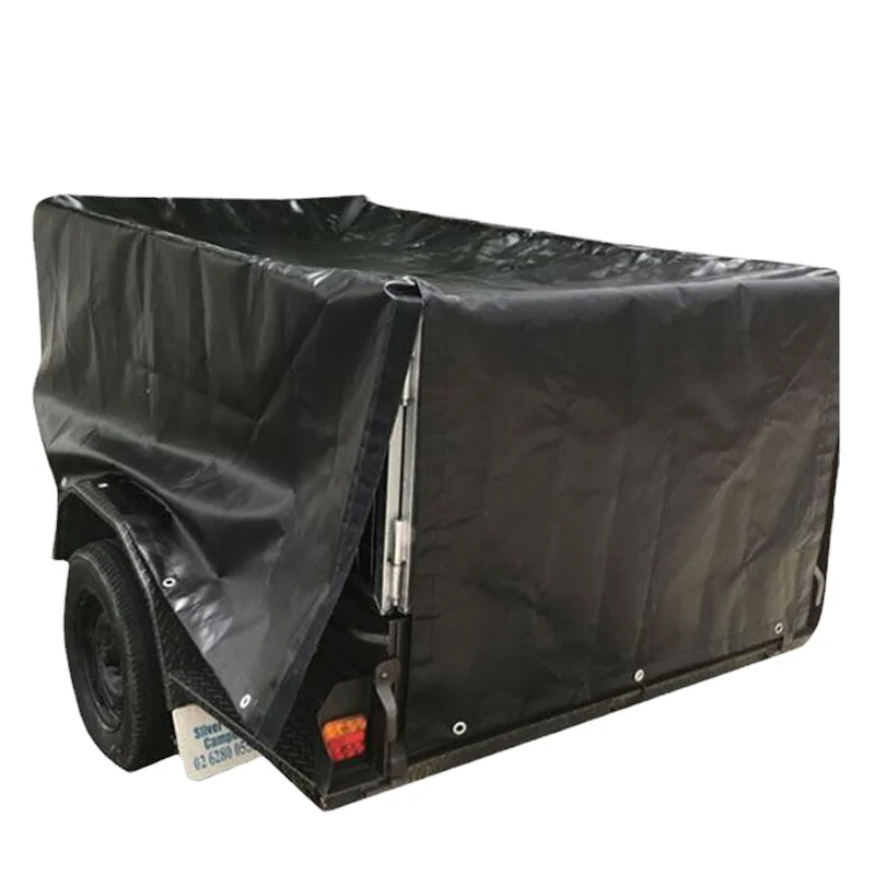 480gsm 8x5x2 ft Xieqiao trailer cover - waterproof and black for AU model car