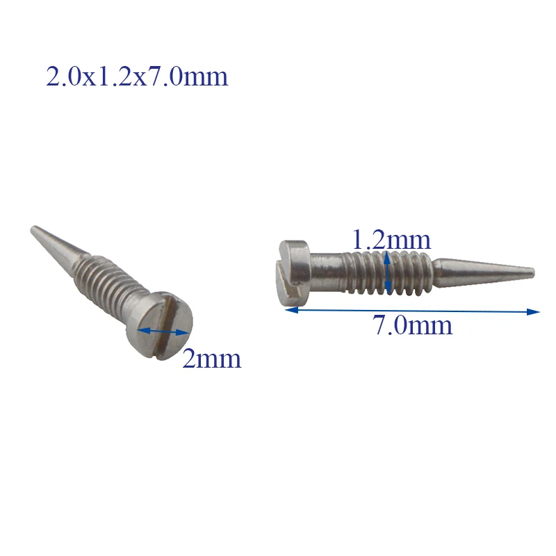 200 قطعة نظارات الربيع المفصلي مسامير النظارات البصرية النظارات المسمار الملحقات وأشار نهاية الذاتي محاذاة المسمار إصلاح الملحقات