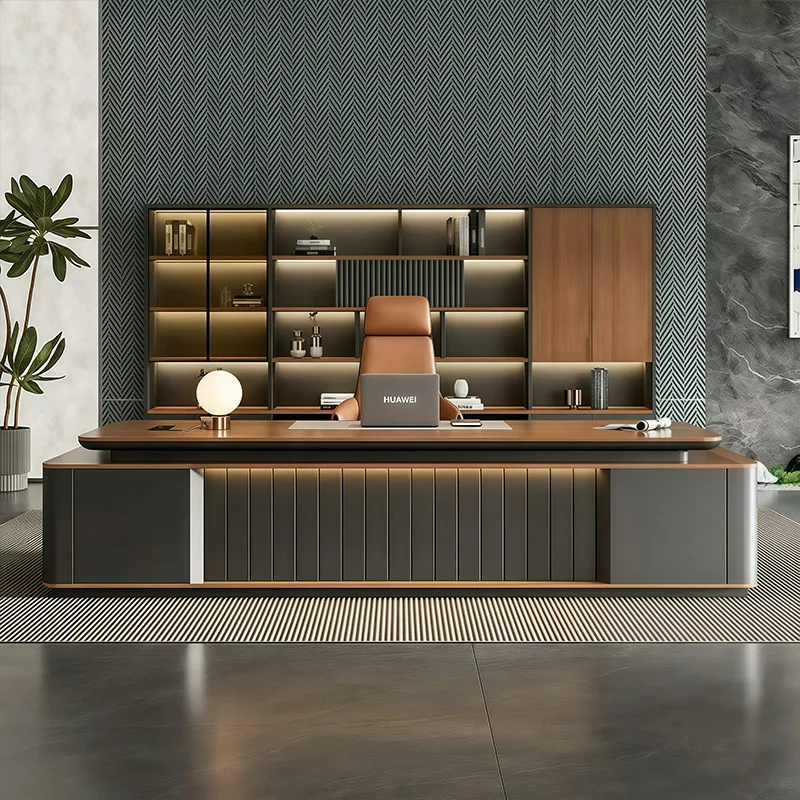 CEO Desk,Boss Table,Light Luxury Boss , Simple Modern Office Furniture, Large Executive , President And Manager Desk, Direct F