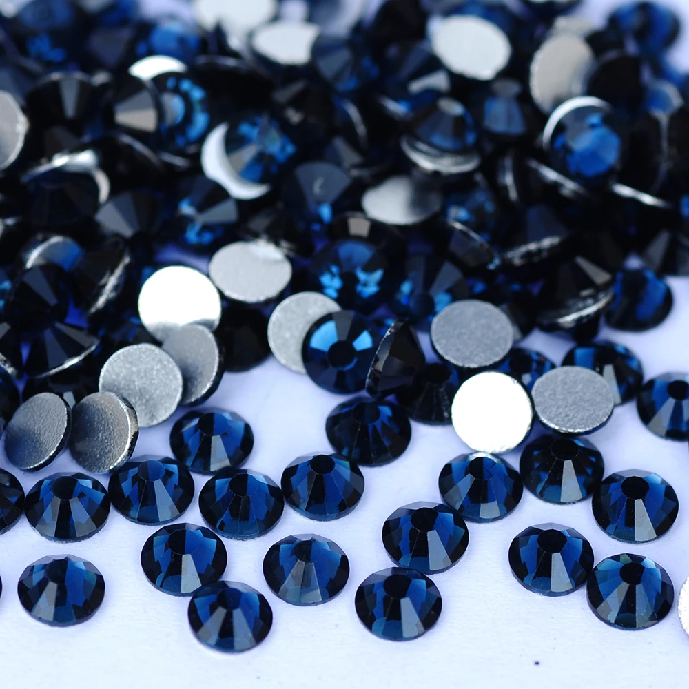 PUBRILEX Crystal Glass Flatback Rhinestones 2058 NO Hotfix Strass DIY Rhinestone Nail Art Craft Garment Dress Decoration