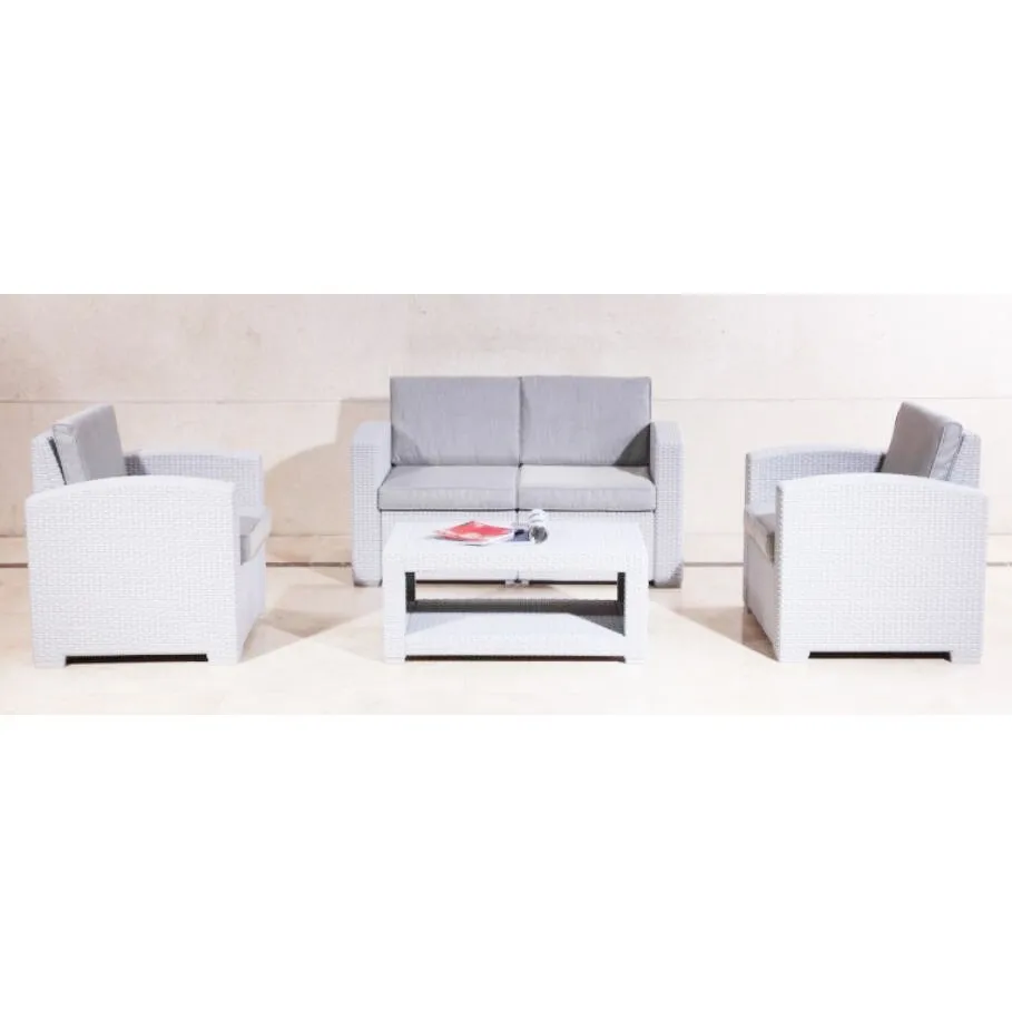 

4pcs Luxury High Quality pp Injection Sofa Furniture Set Injection PP Sofa Set Outdoor Garden Patio Set
