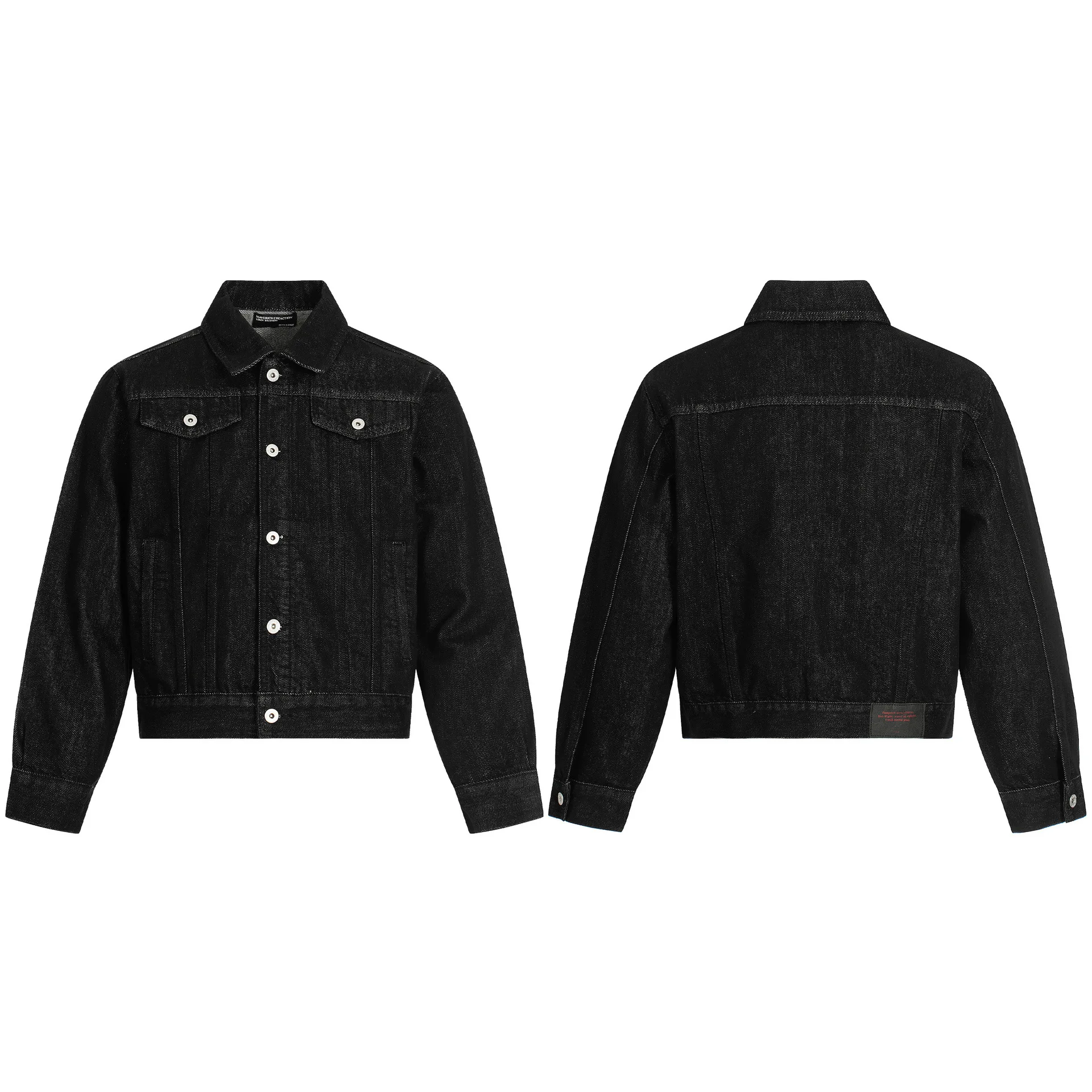 Retro American Denim Jacket for Men And Women Trendy Distressed Loose-Fitting Collared Street Style Design