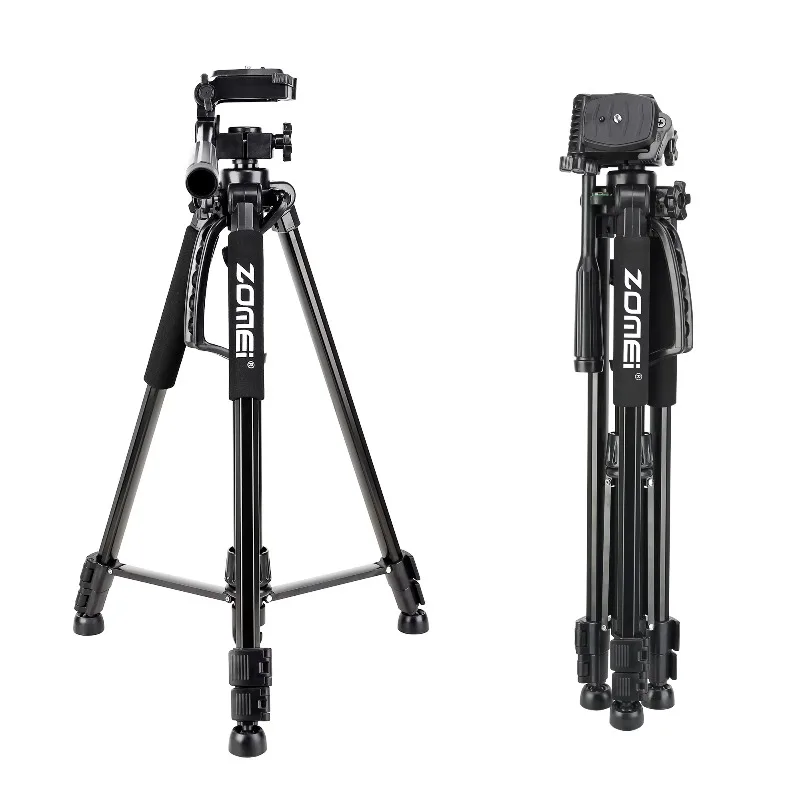 

1200 Tripod Stand Wholesale Aluminum Lightweight Camera Tripod with Camera Quick Release Plate and Phone Stand