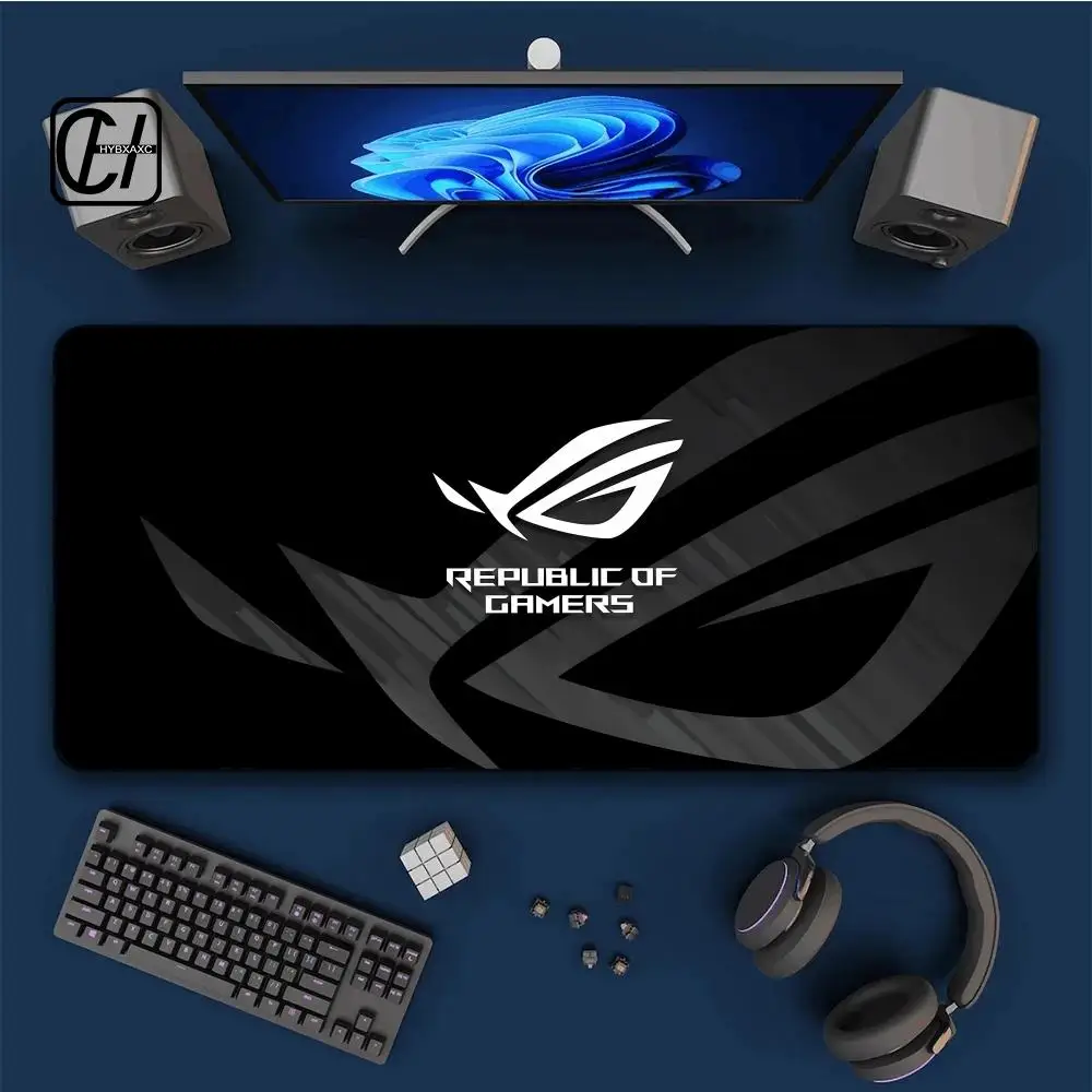 Asus Rog Mauspad Anime Mausmatten Gaming Computer Schreibtischunterlage Maus-Teppich PC-Zubehör Gamer Mauspad Speed Gummimatte XAXC