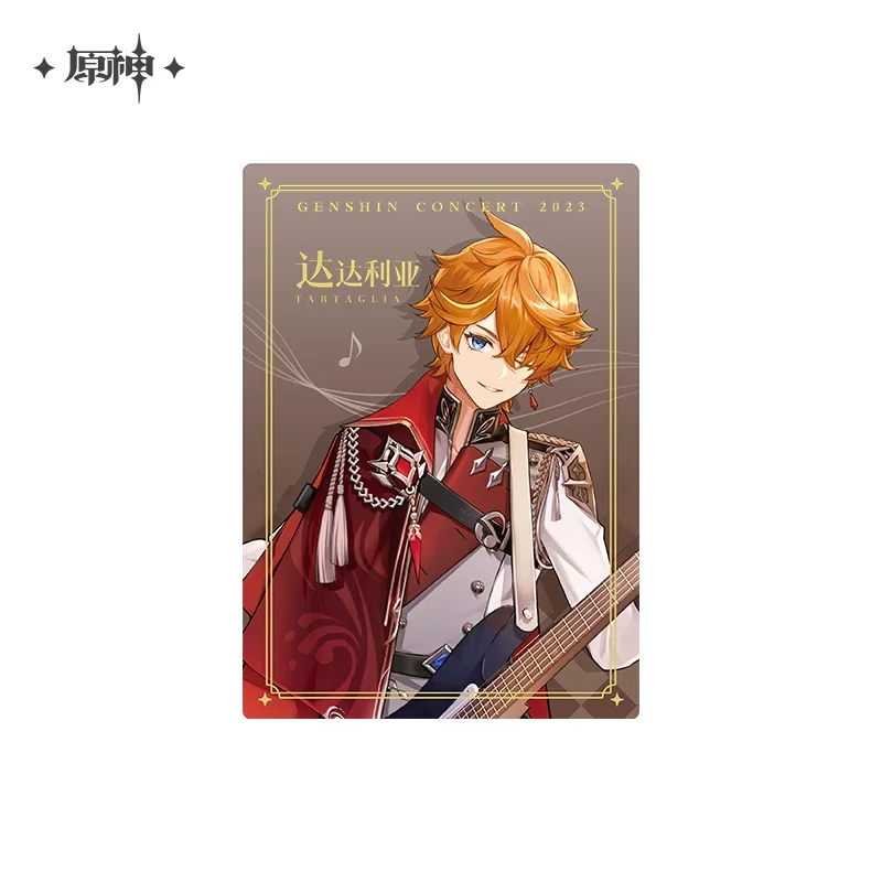 Sunsyea Official Genshin Impact Merch From miHoYo Tartaglia Series Brooch Cards Ornament Headgear Colord Board Cards Mirror