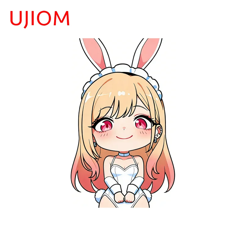 UJIOM Marin Kitagawa Wall Sticker NSFW Bunng Ears Waifu Cute Windows Trunk Decal Suitable for Living Room Bathroom Decorations