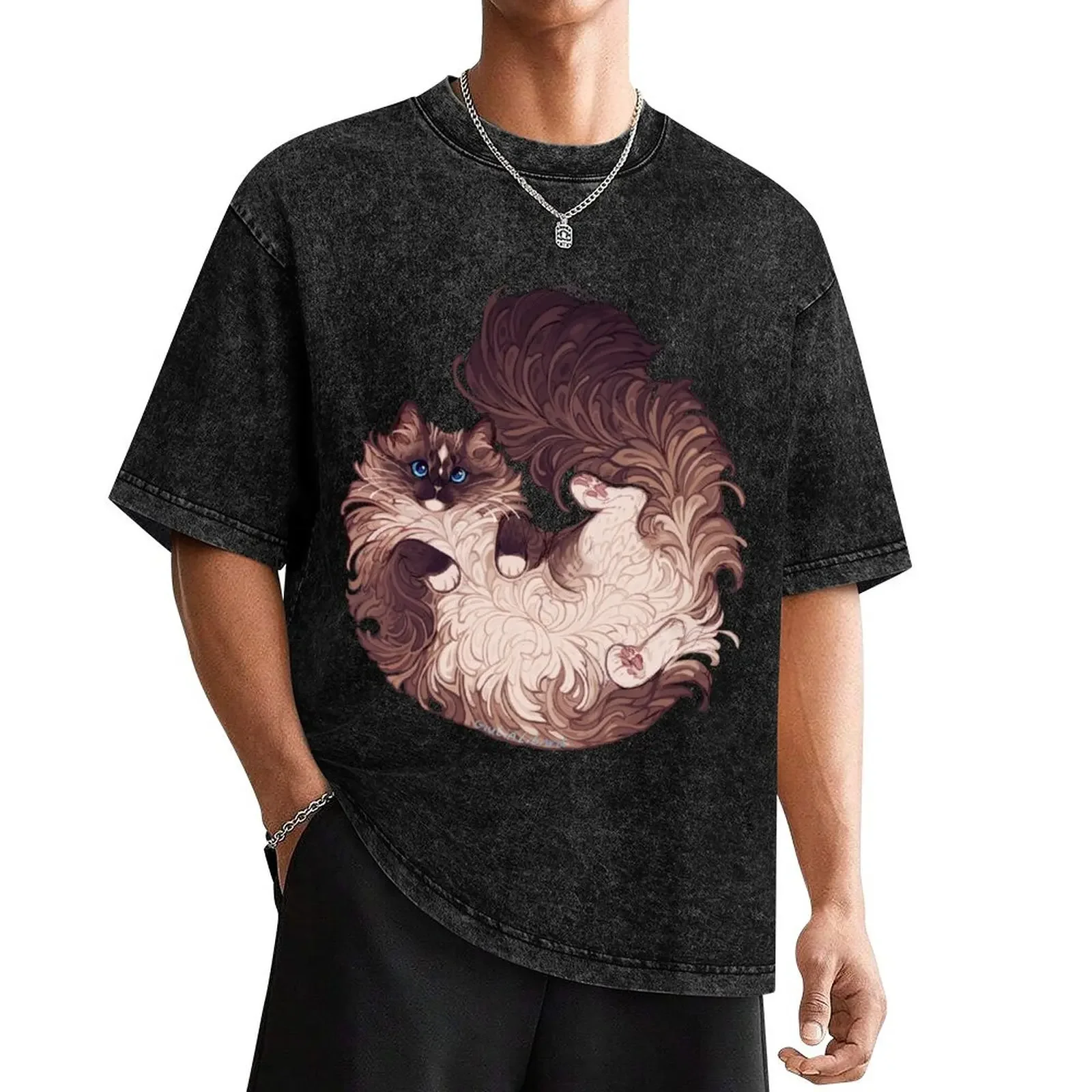 

Ragdoll cat T-Shirt anime clothes anime slim fit t shirts for men