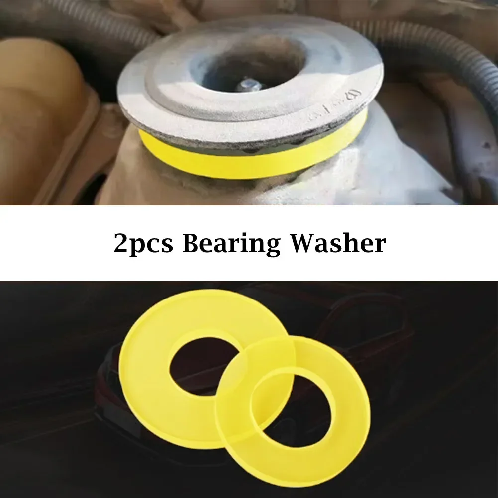 2pcs Shock Absorber Pad Polyurethane Pad Front Strut Tower Mount Suspension Shock-Absorbing Bearing Washer Oil Resistant