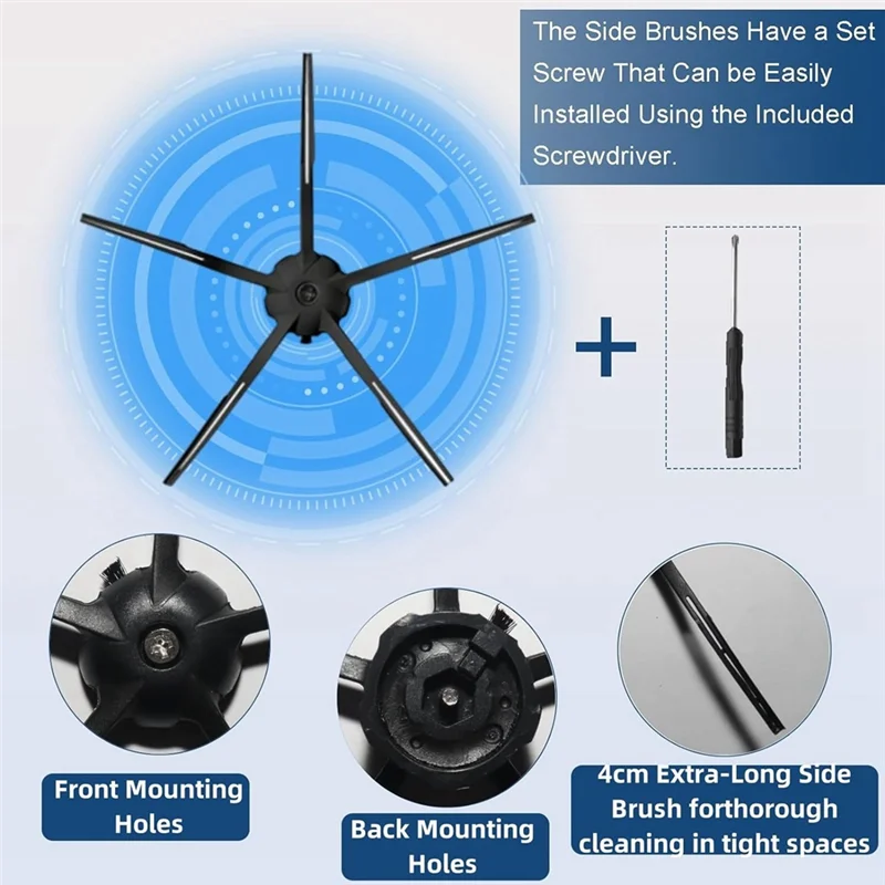 

WCS-For Roborock Q7+ Q7 Max+ Vacuum Cleaner Accessories Kit Main Side Brush Mop Pad Hepa Filters Dust Bags Replacement Parts