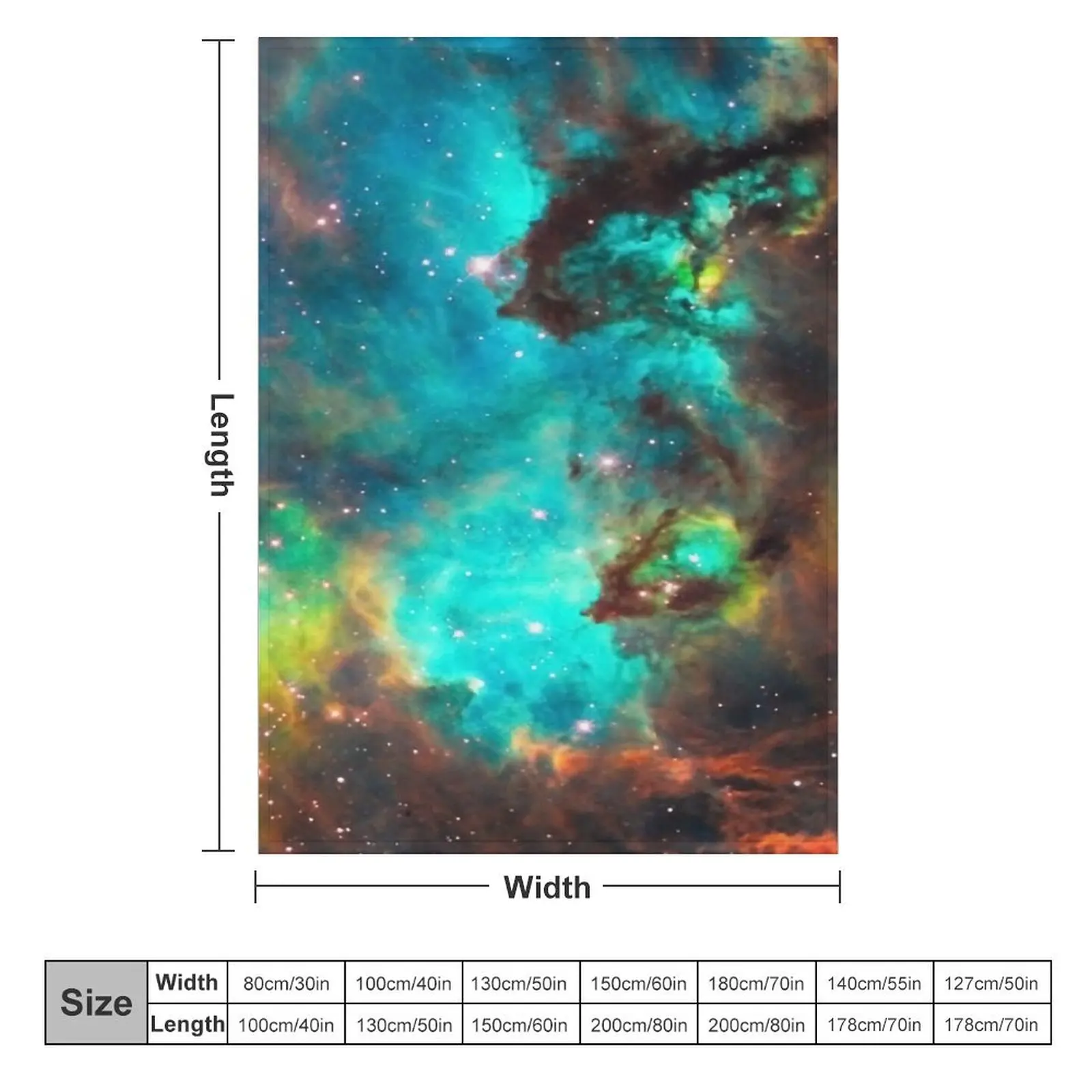 Galaxy / Seahorse / Large Magellanic Cloud / Tarantula Nebula Throw Blanket christmas decoration warm winter Blankets