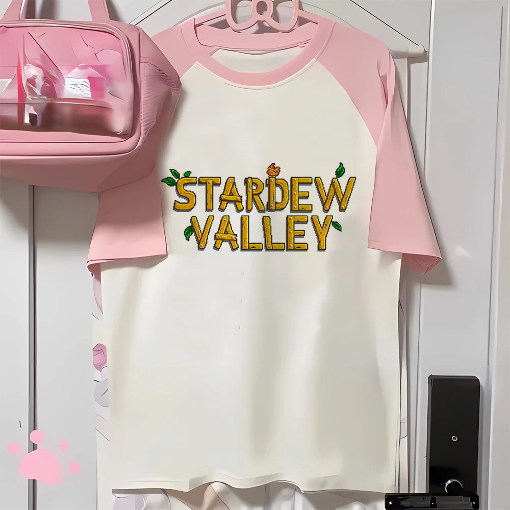 Stardew Valley t-shirt female 2000s aesthetic hip hop Comfortable Trendy graphic University Colorful Trendy 2000s Retro 80s