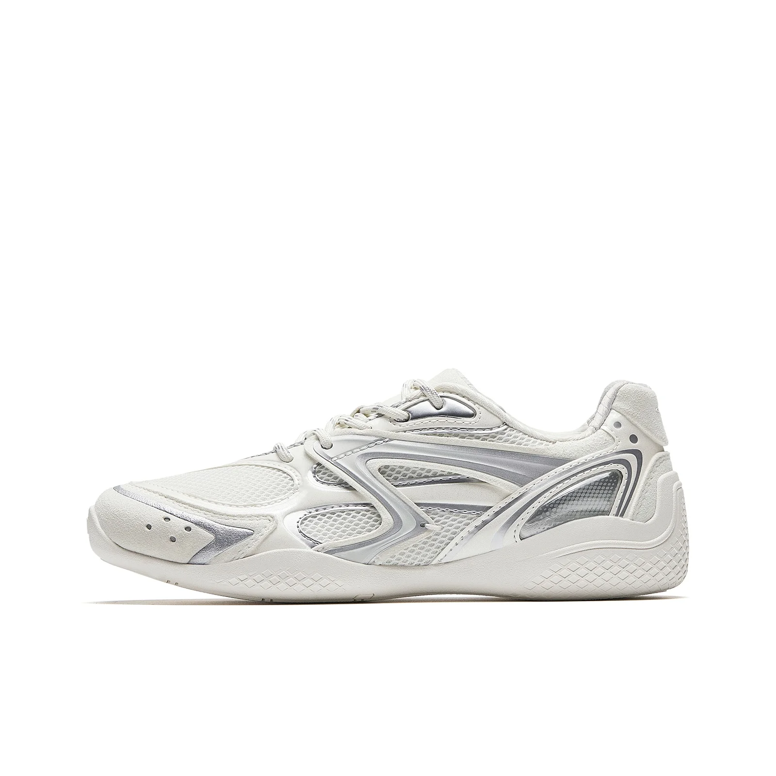 ANTA Casual Shoes Women's Low Top Ivory White/Silver 122638884-2