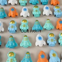 15Pcs Cartoon Outer Space Astronaut Rocket Pull Back Cars Toy for Kids Birthday Party Favors Back To School Gifts Goodie Bag