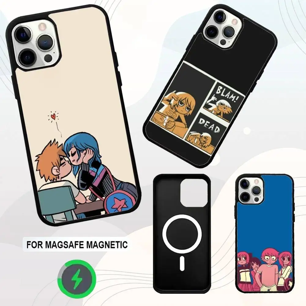 

Scott Pilgrim Anime Phone Case For iPhone 16e,16,15,14,13,12,11,Plus,Pro,Max,Mini Magsafe Magnetic Wireless Charging