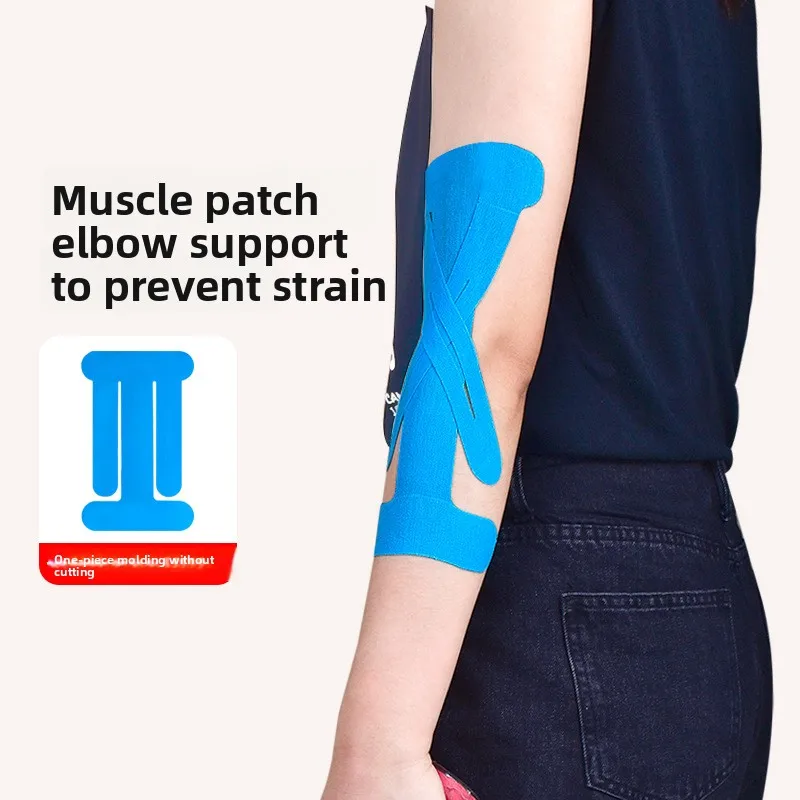 

Лента для поддержки локтей для занятий спортом и тренажерным залом, дышащая кинезиологическая нашивка для тенниса, гольфа, гибкая 10 шт.