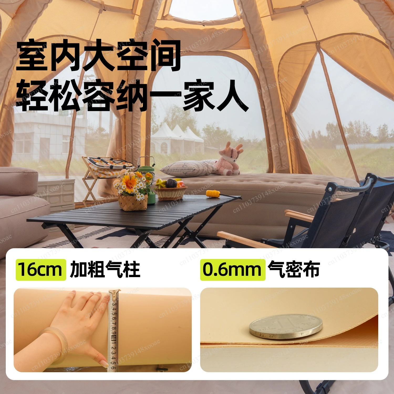 Multi Person Spherical Inflatable Tent Outdoor Camping Field Camping Weatherproof Tent