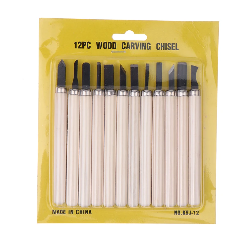 Handmade woodworking carving Wood Carving Chisels Set For Basic Cutting&Detailed Woodworking DIY Hand Tools Gouges Knife Kit
