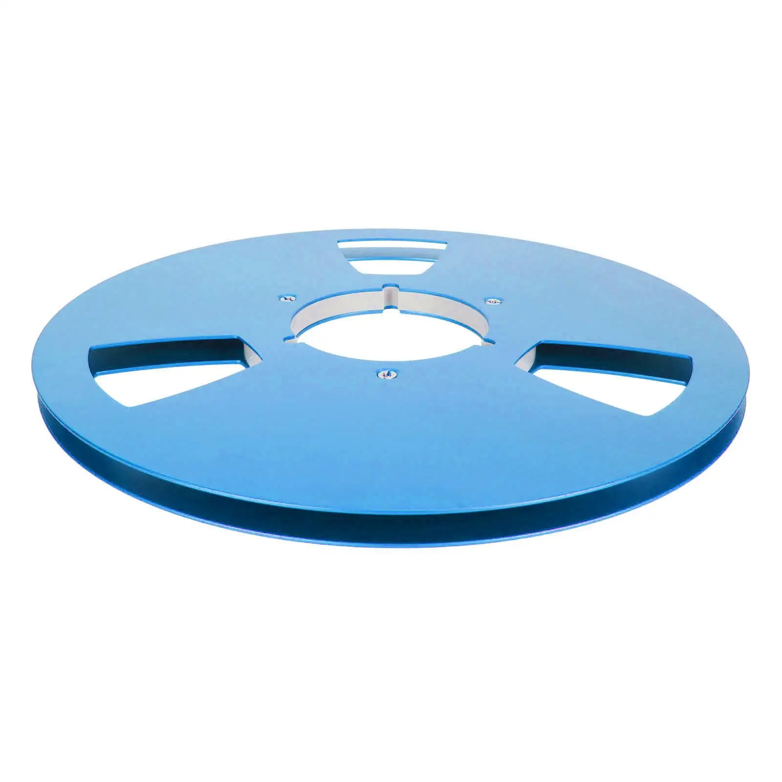 10-Inch Durable Aluminum Alloy Tape Reel - 1/4 Inch, 3 Wind Resistance Holes, Ideal for recording & Takeup