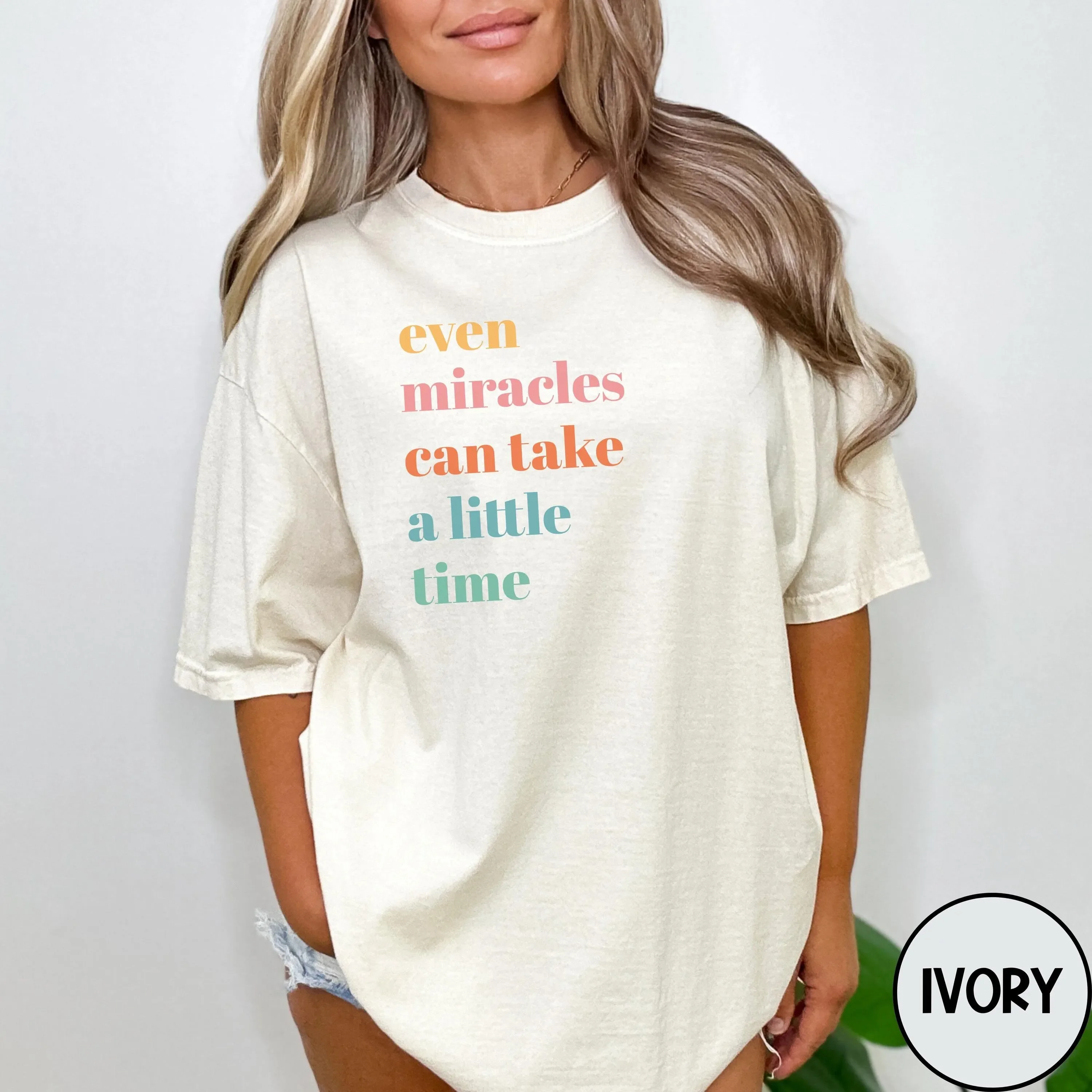 Ivf T Shirt S Infertility Soon To Be Mom Pro Choice Fertility Even Miracles Can Take Time Pineapple