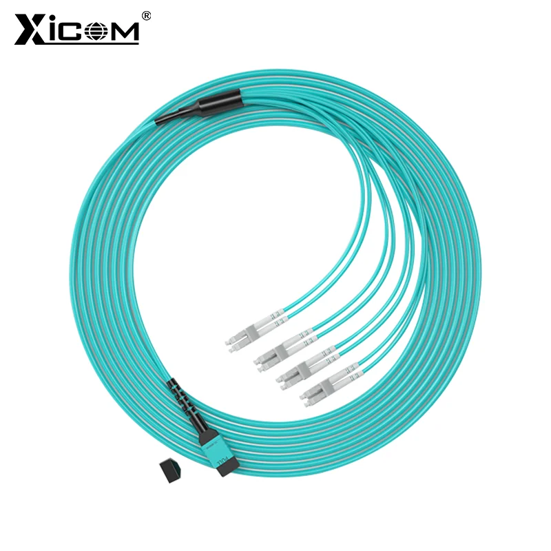 Fiber Patch Cord Single/Multi Mode 8 Core 300M MPO-UPC to MPO-LC Fiber Patch Cable Fiber Optic Patch Cord Optical Fiber Cable