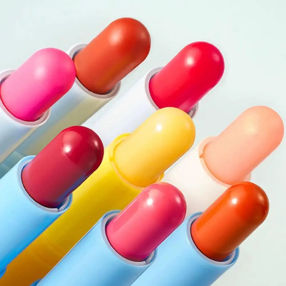 3.5g TOCOBO Lip Balm Lipstick Cherry Red Orange Moisturizing Reducing Fine Lines Velvet Lipstick Shimmer Gloss Korean Makeup