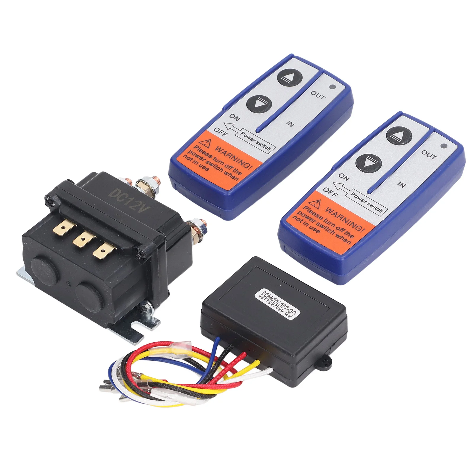 12V 250A Winch Relay Kit with Remote Controller Relay Contactor Switch for Car Motorcycle Off Roaders Accessories