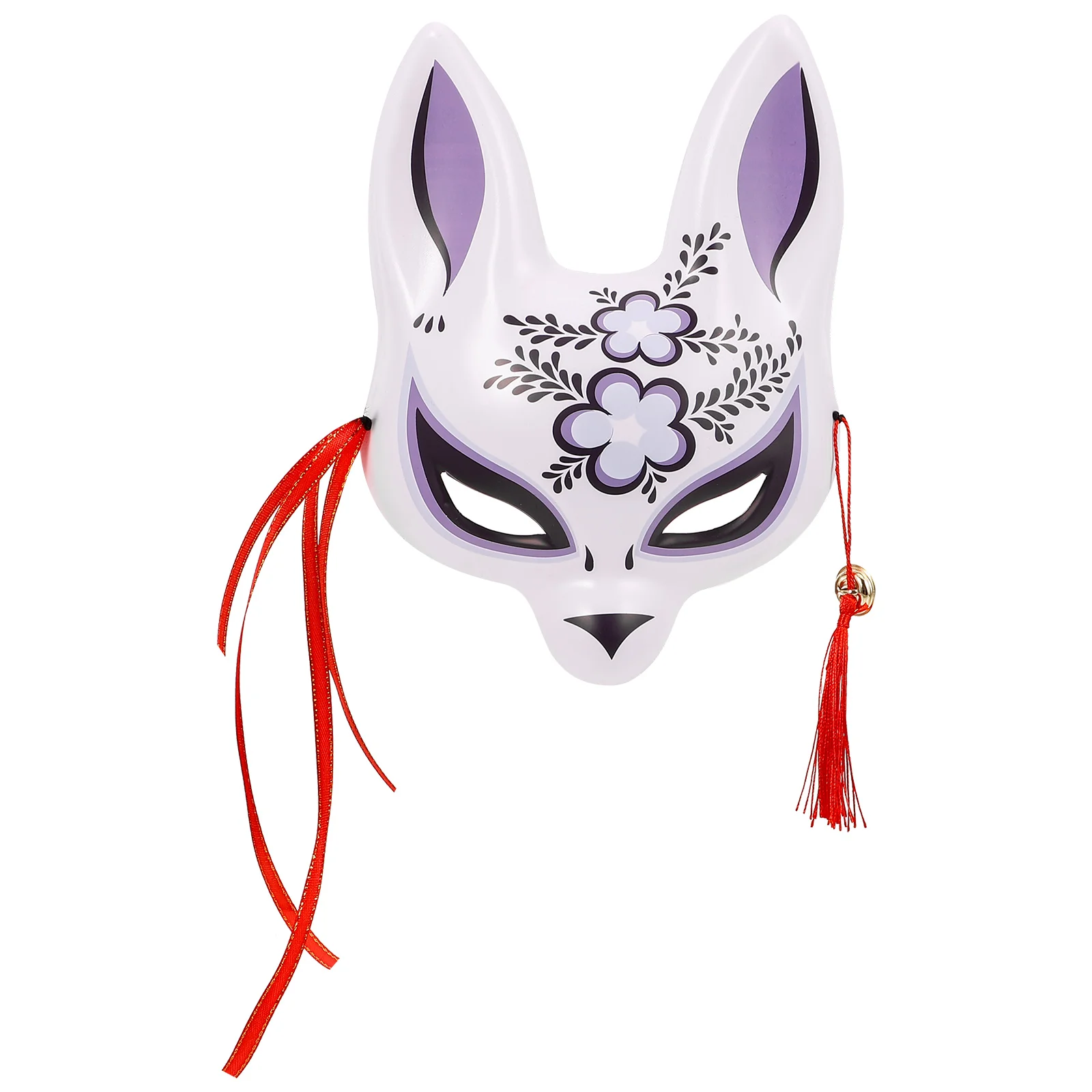 

Fox Demon Mask Half Face Carnival Japanese Style Animal for Party Halloween Costumes