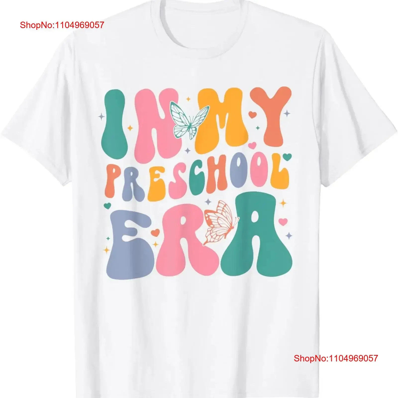 

Симпатичная детская футболка In My Preschool Era Groovy Back To School, винтажная, удобная, слегка графическая, мягкая, растянутая
