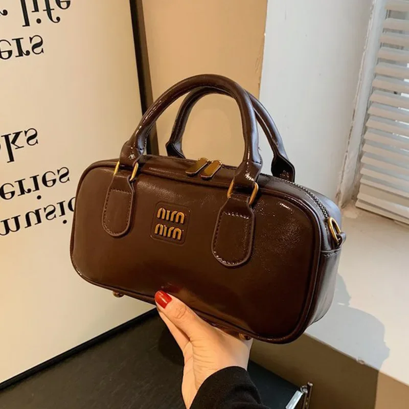 

​​2025 SS Retro-Inspired Bowling Bag, Convertible Top Handle & Crossbody Purse for Women, Vintage Day to Night Tote