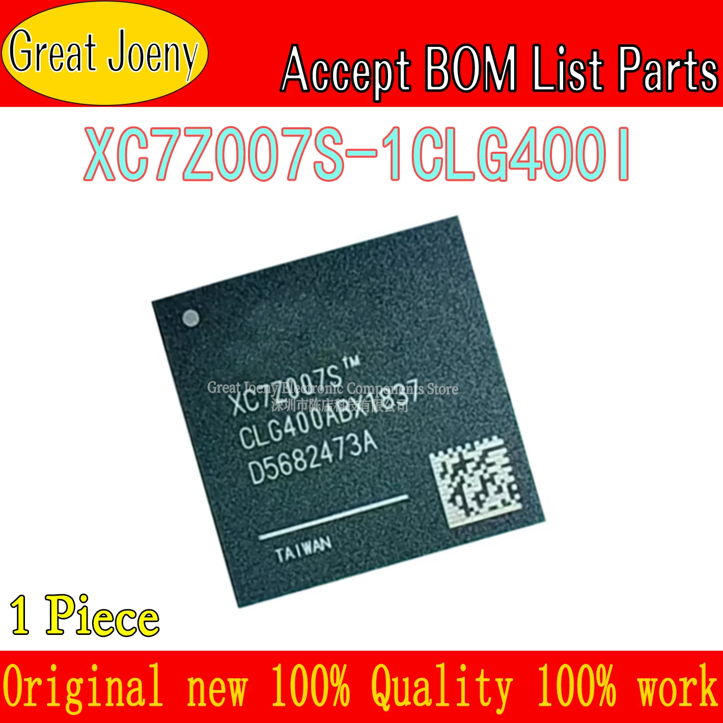 100% New Original XC7Z007S XC7Z007S-1CLG400I XC7Z007S-CLG400 XC7Z007 IC Chipset BGA-400