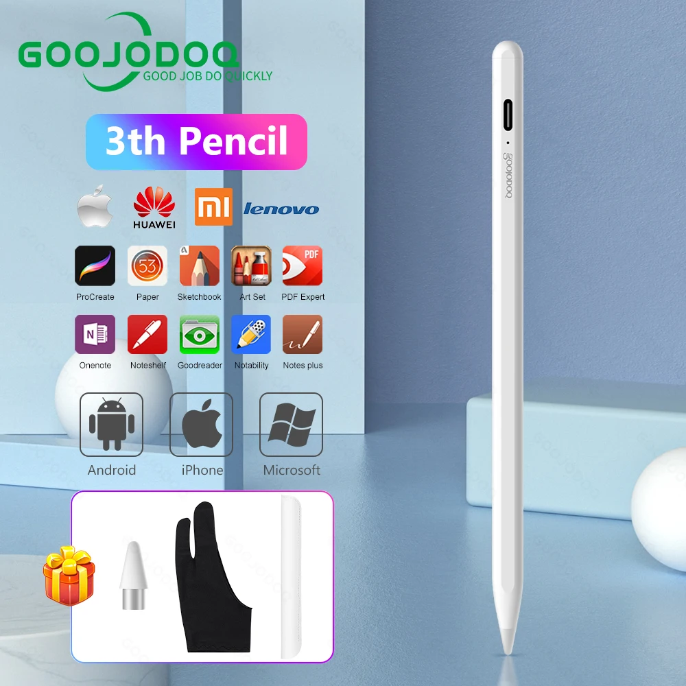 Universal Stylus Pen for Android IOS Tablet Pen for Apple Pencil 1 2 Touch Pens Pencil for iPad Xiaomi Huawei Phone