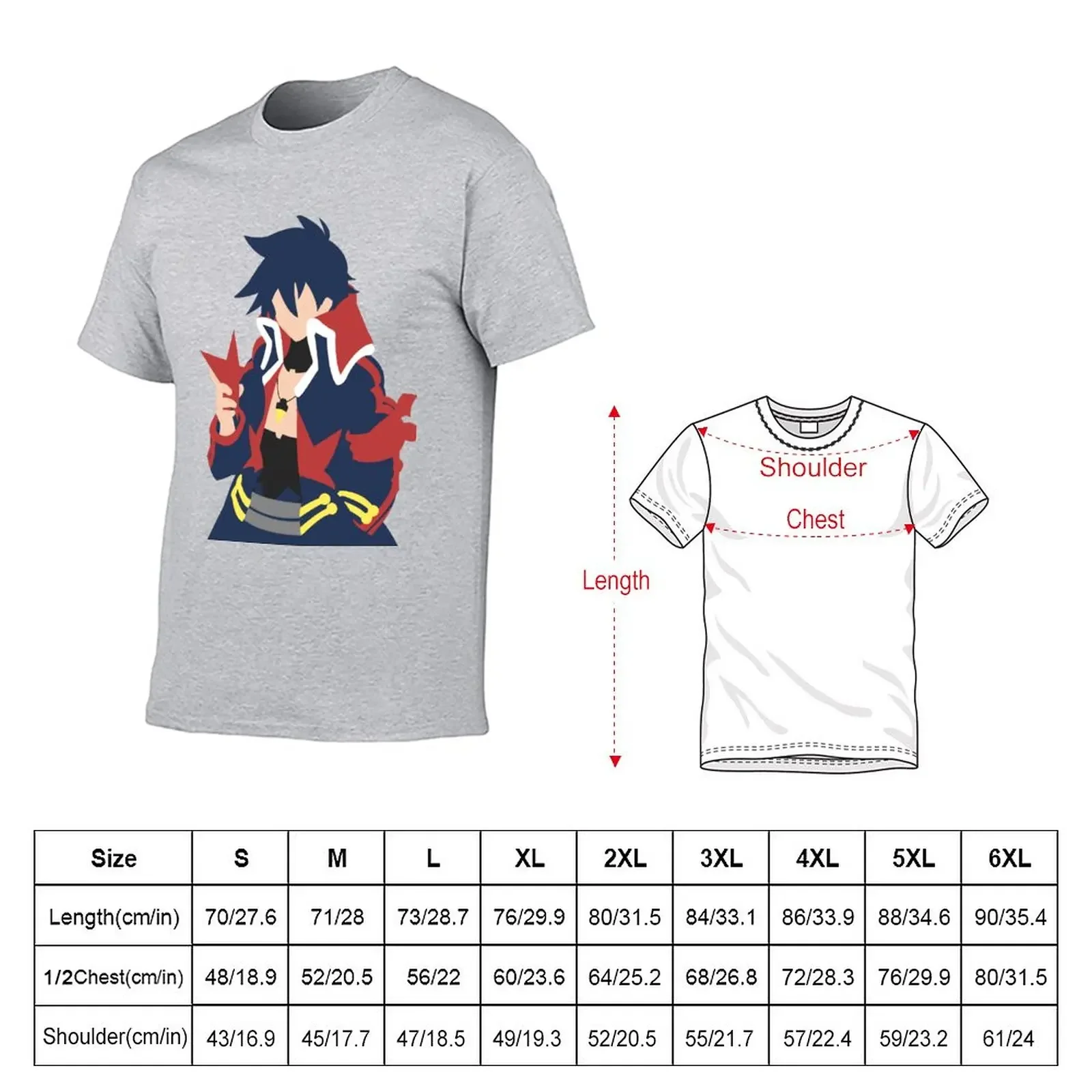 Simon- Tengen Toppa Gurren Lagann T-Shirt sweat anime clothes men t shirt