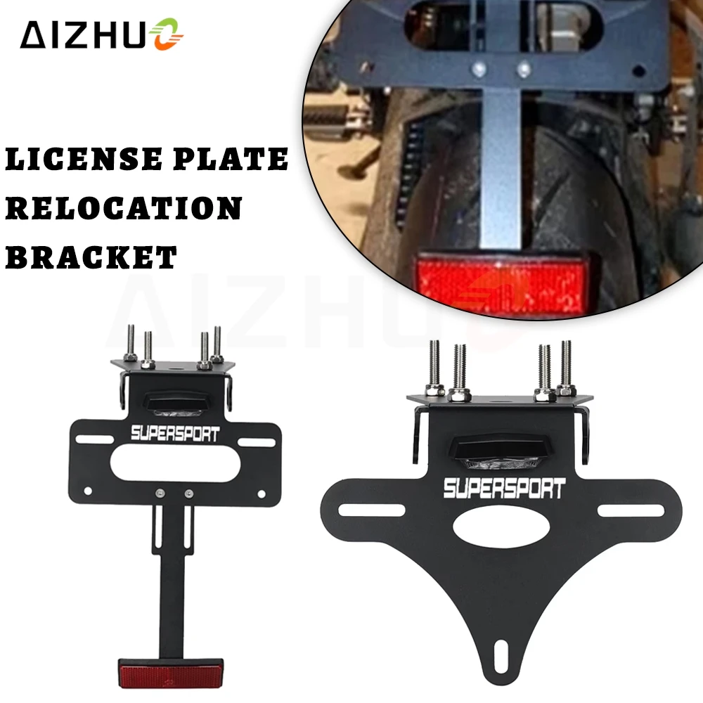 2025 License Plate Holder Fender Eliminator Tail Tidy LED Light For DUCATI Monster 1200 797 659 821 R S 2017 Supersport 939 950