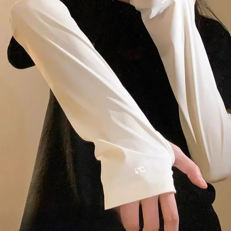 Solid Color Simple Ice Sleeves for Men and Women Suitable for Hand Shaped Sun Protection and Suitable for Three Seasons of Use