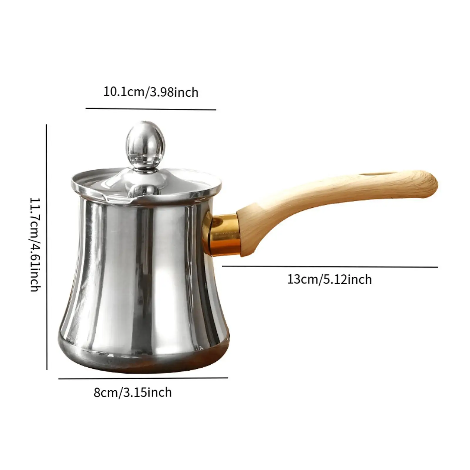 وعاء قهوة تركي عالي التحمل، وعاء صهر الشوكولاتة لبار المشي لمسافات طويلة والمقهى