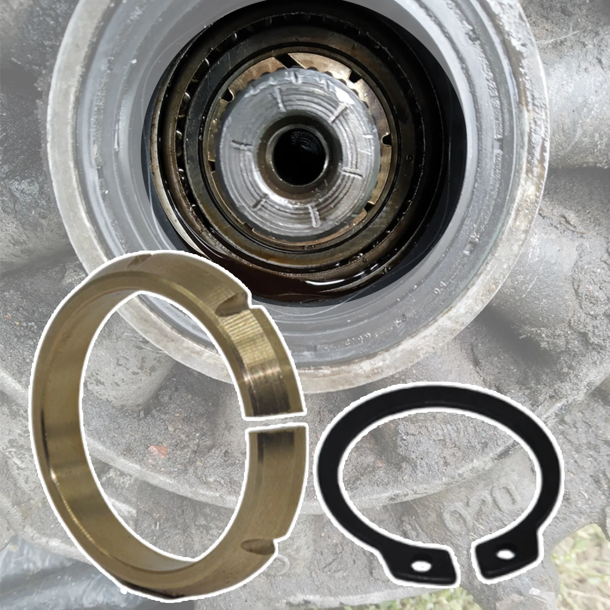 For VW Caddy 2C 2011-2015 Vento Caddy Golf Touran Gearbox Differential Ring Flange Shaft Tapered Ring Thrust Washer Seal Spacer