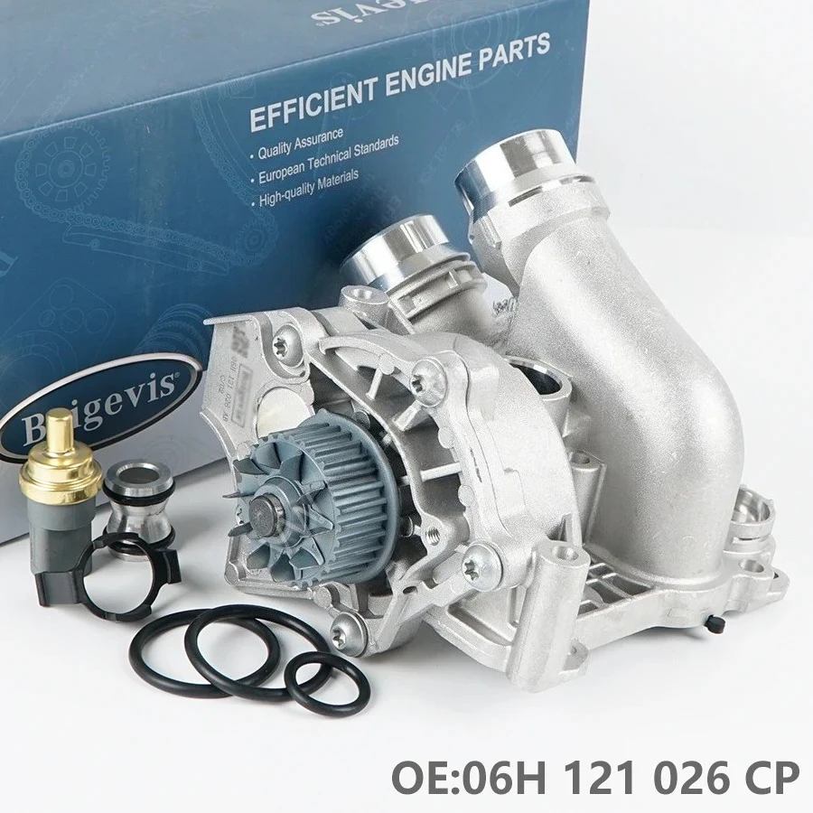 06H121026 All Aluminum EA888 GEN2 Water Pump For A3A4A5Q5 Golf MK6 GTI B7 Tiguan CC Scirocco Jetta 06H 121 026 CP