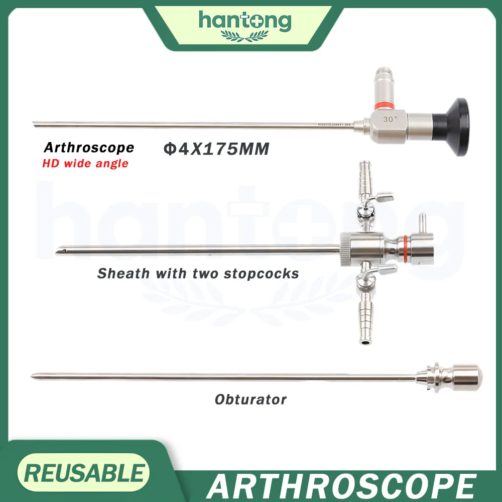 Medical Rigid Arthroscope Arthroscopy Endoscope and Sheath Obturator Trocar Elbow Knee Pets Examination Surgery Veterinary