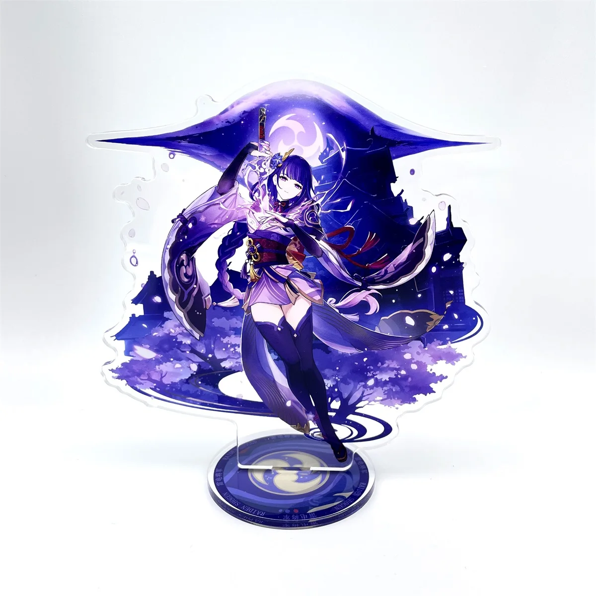 Anime Standing Figure 15cm YaeMiko Zhongli Kazuha Furina Navia Wanderer Arlecchino Acrylic Model Plate Cosplay Keychain Gifts