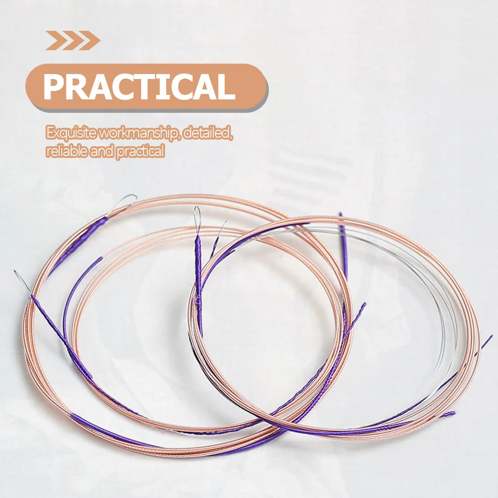

4Pcs Pipa Strings Replacement Professional Chinese Lute Steel Strings Durable Wear Resistant for Practice Training and