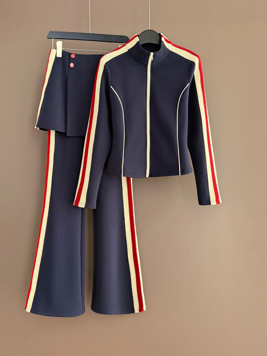 

Spring Casual Sportswear Set Women's High Waist Wide Leg Pants Cardigan Design Sensation Two-Piece Set Comfortable Fashion