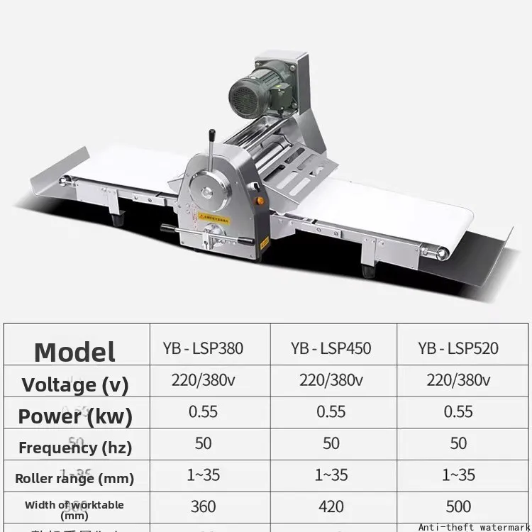 

Commercial New Semi-automatic High Productivity Bakery Dough Rolling Machine Desktop Pastry Roller Tart Vertical Dough Press