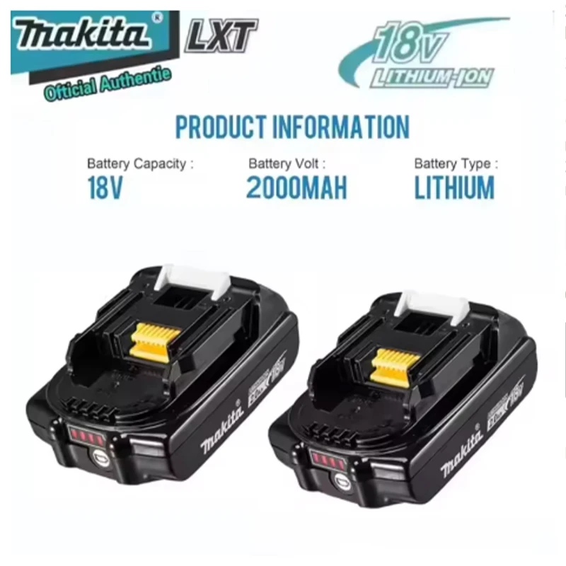Batteria Originale 100% Makita 2.0Ah 18V Ricaricabile per Utensili Elettrici 18V Bl1830 Bl1830B Bl1840 Bl1840B Bl1850 Bl1850B
