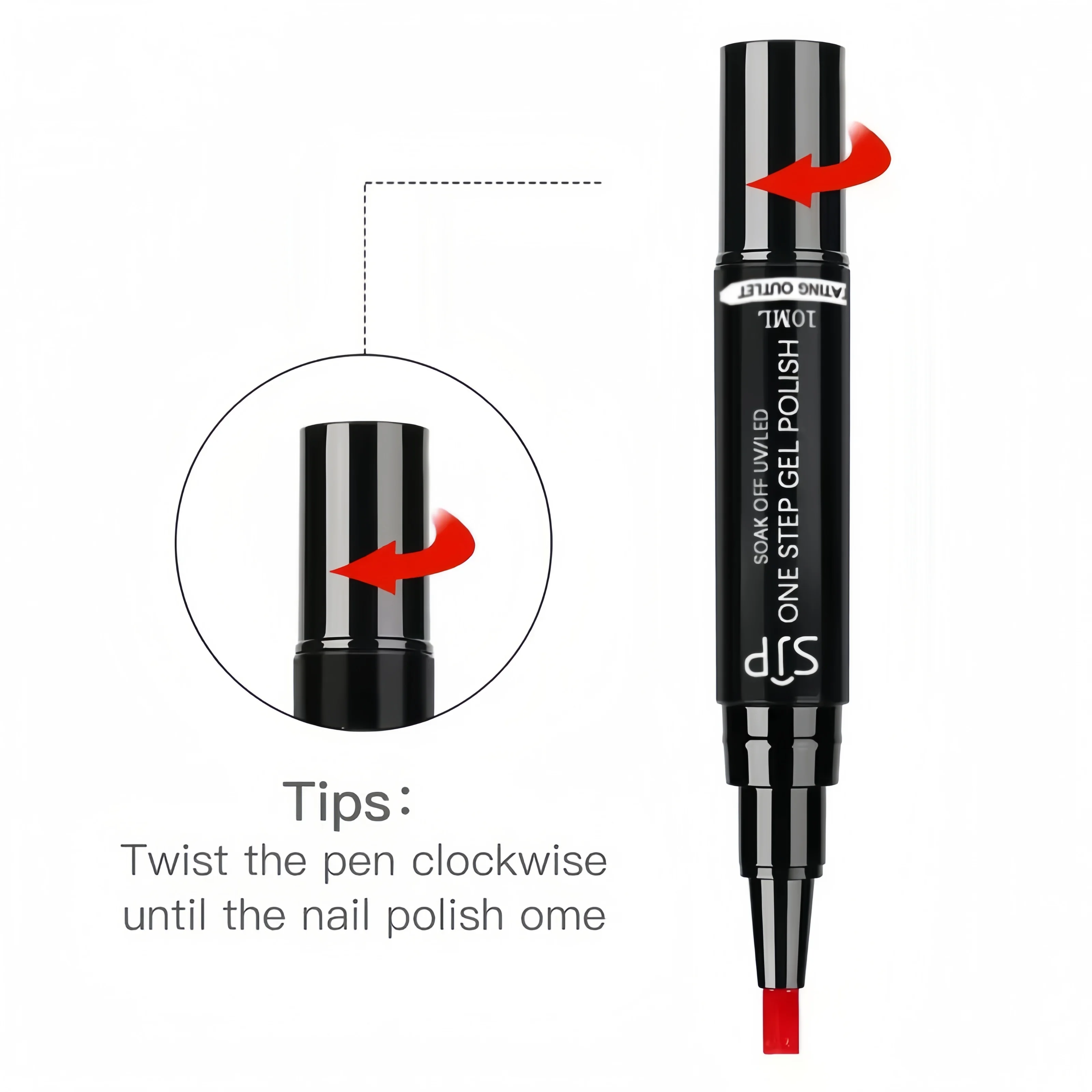 10 ml One Step Cat Eye Gel Nagellackstift, Drei-in-Eins-Gel, hohe Sättigung, langlebig, Salon und Heimgebrauch, modischer Stift – Detail 12